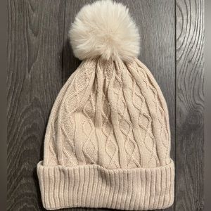 Fleece lined knit toque